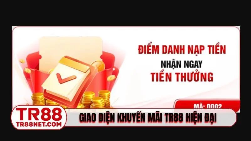 Giao diện khuyến mãi TR88 thiết kế hiện đại